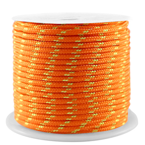 Cordoncino tubolare intrecciato 2mm arancione-giallo