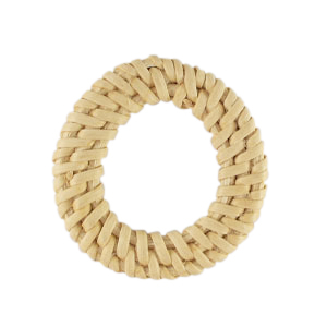 Pendente in rattan 40mm bianco naturale