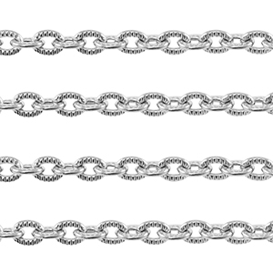 Componenti in acciaio inossidabile catena a rol&ograve; anchor argento