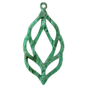 Pendenti in resina multicolore verde