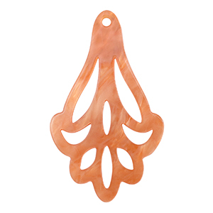 Pendenti in resina rosso corallo