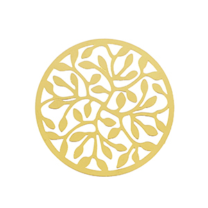 Ciondoli in acciaio inossidabile boh&eacute;mien 33mm oro