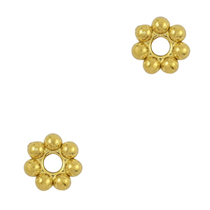 Perline in acciaio inossidabile anello separatore Bali 5mm oro