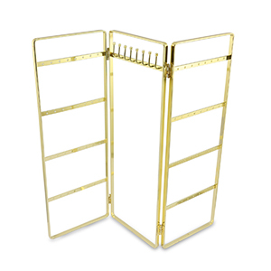 Espositore per bigiotteria per orecchini e collane oro