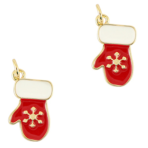 Metal TQ lat&oacute;n ciondoli guanto oro