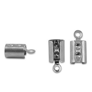 Componenti in acciaio inossidabile anellino apribile fermafilo argento