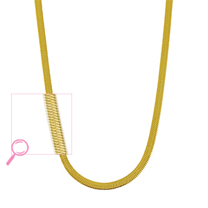 Collane in acciaio inossidabile serpente oro