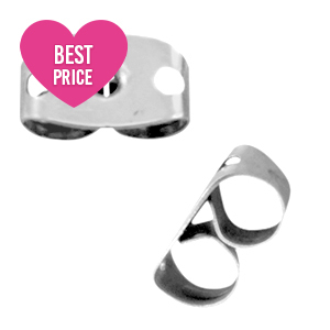 Orecchini in acciaio inossidabile farfalline argento 