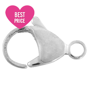 Componenti in acciaio inossidabile chiusura moschettone 10 mm argento