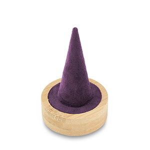 Espositore per bigiotteria per anelli natural-viola melanzana