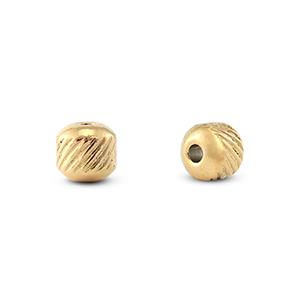 Perline in acciaio inossidabile 6mm oro