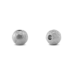 Perline in acciaio inossidabile 6mm argento
