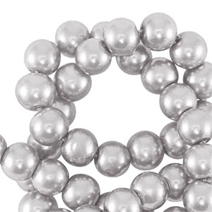 Perline di vetro con effetto perlato 8mm lilac pastello