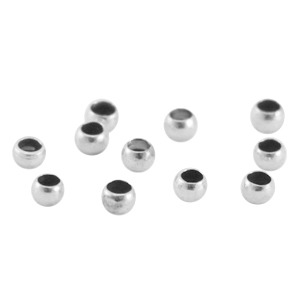 Schiaccini di metallo DQ 2.5mm argento antico (privo di nichel)