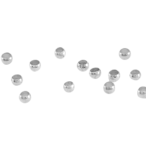 Schiaccini di metallo DQ 2,0 mm argento antico (privo di nichel)