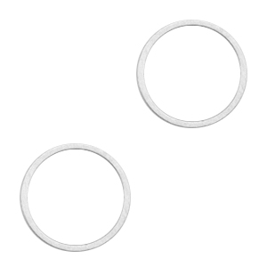 Componenti di metallo DQ anello chiuso 15mm argento antico (privo di nichel)