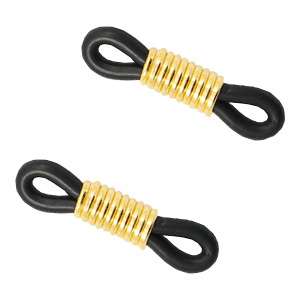 Fermino per occhiali nero-oro