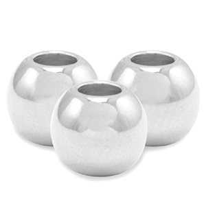 Perline di metallo DQ 6mm argento antico (privo di nichel)