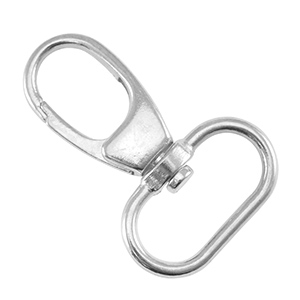 Componenti di metallo DQ portachiavi 39mm argento antico (privo di nichel