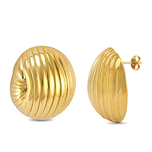 Pendientes Acero Inox oro