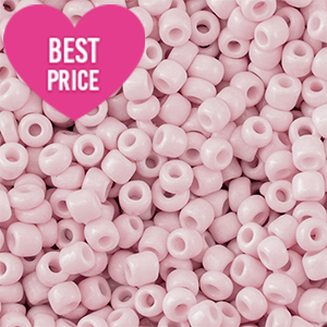 Perline di vetro rocailles 12/0 (2mm) rosa chiaro