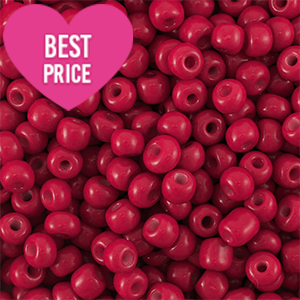 Perline di vetro rocailles 12/0 (2mm) rosso