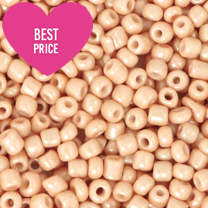 Perline di vetro rocailles 8/0 (3 mm) pesca nudo
