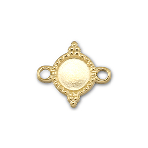 BY31&reg; Distanziatore in acciaio inossidabile con castone per SS20 fondo piatto oro