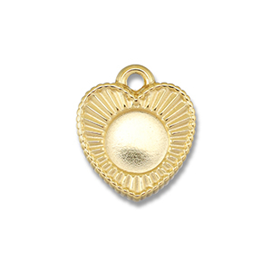 BY31&reg; Ciondoli in acciaio inossidabile con castone per SS20 fondo piatto oro