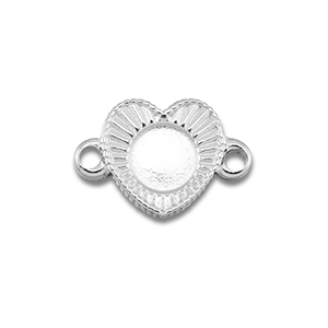 BY31&reg; Distanziatore in acciaio inossidabile con castone per SS16 fondo piatto argento