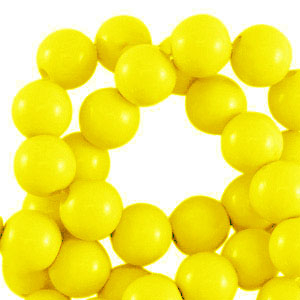 Perline in acrilico 4 mm lucido giallo