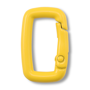 Componenti colorati bris&eacute; portachiavi rettangolo giallo