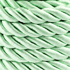Cordoncino alla moda spirale 10mm verde menta chiaro