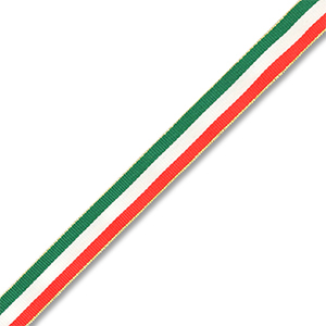 BY31&reg; Nastro con la bandiera dell&rsquo;Italia verde-bianco-rosso-oro