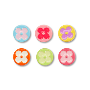 Perline di metallo smalto tonda multicolore