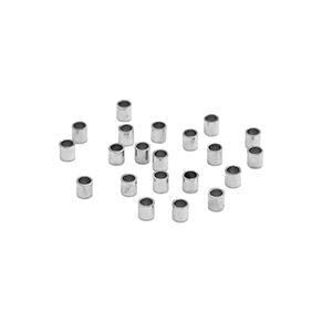 Perline in acciaio inossidabile schiaccini tubo 1.5mm argento