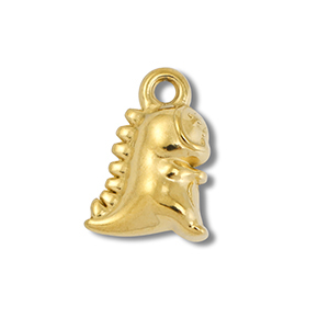 Ciondoli in acciaio inossidabile dinosauro oro