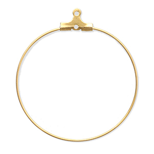 Componenti in acciaio inossidabile orecchini a cerchio oro