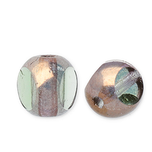 Perline Rep. Ceca FPB tonda 6mm peridot-bronze