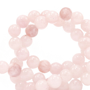 Perline in pietra naturale Calcite e Marmo 4mm rosa chiaro