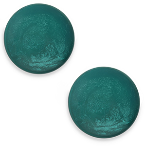 Cabochon Polaris Elements 12 mm classico Jais verde scuro