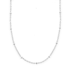 BY31&reg; Collane in acciaio inossidabile maglia con palline argento