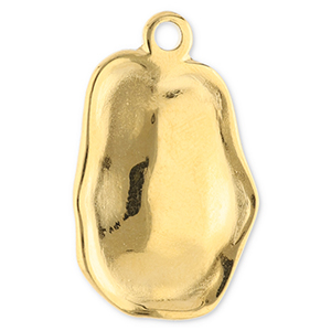 Ciondoli in acciaio inossidabile irregolare oro