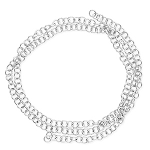 Componenti in acciaio inossidabile anellino apribile argento