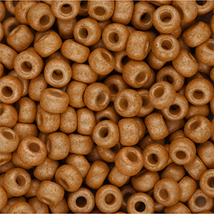 Rocailles Miyuki 6/0 Matted Duracoat Galvanized Yellow Gold 6-4203F