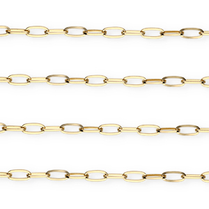 Collane in acciaio inossidabile maglia oro