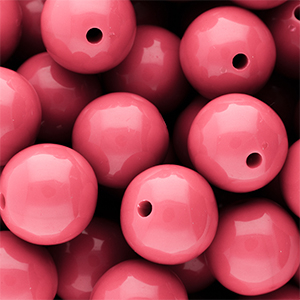 DQ Perline in acrilico 18 mm lucido Pink lemonade 16-1735 TCX