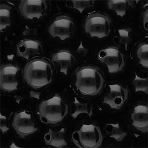 DQ Perline in acrilico 12 mm lucido Black