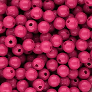 DQ Perline in acrilico 10 mm lucido Rose violet 17-2624 TCX