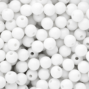 DQ Perline in acrilico 10 mm lucido Snow white 11-0602 TCX